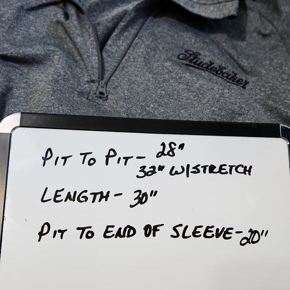 Sport-Tek Mens Heather Gray 1/4 Zip Pullover Size 2XL Embroidered Studebaker - Picture 8 of 8